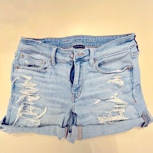American Eagle Midi Jean Shorts